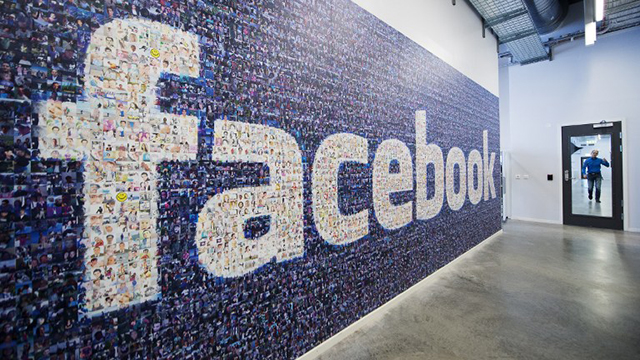 FACEBOOK. A big logo created from pictures of Facebook users worldwide is pictured in the company's Data Center, its first outside the US on November 7, 2013, in Lulea, in Swedish Lapland. File photo by Jonathan Nackstrand/AFP  