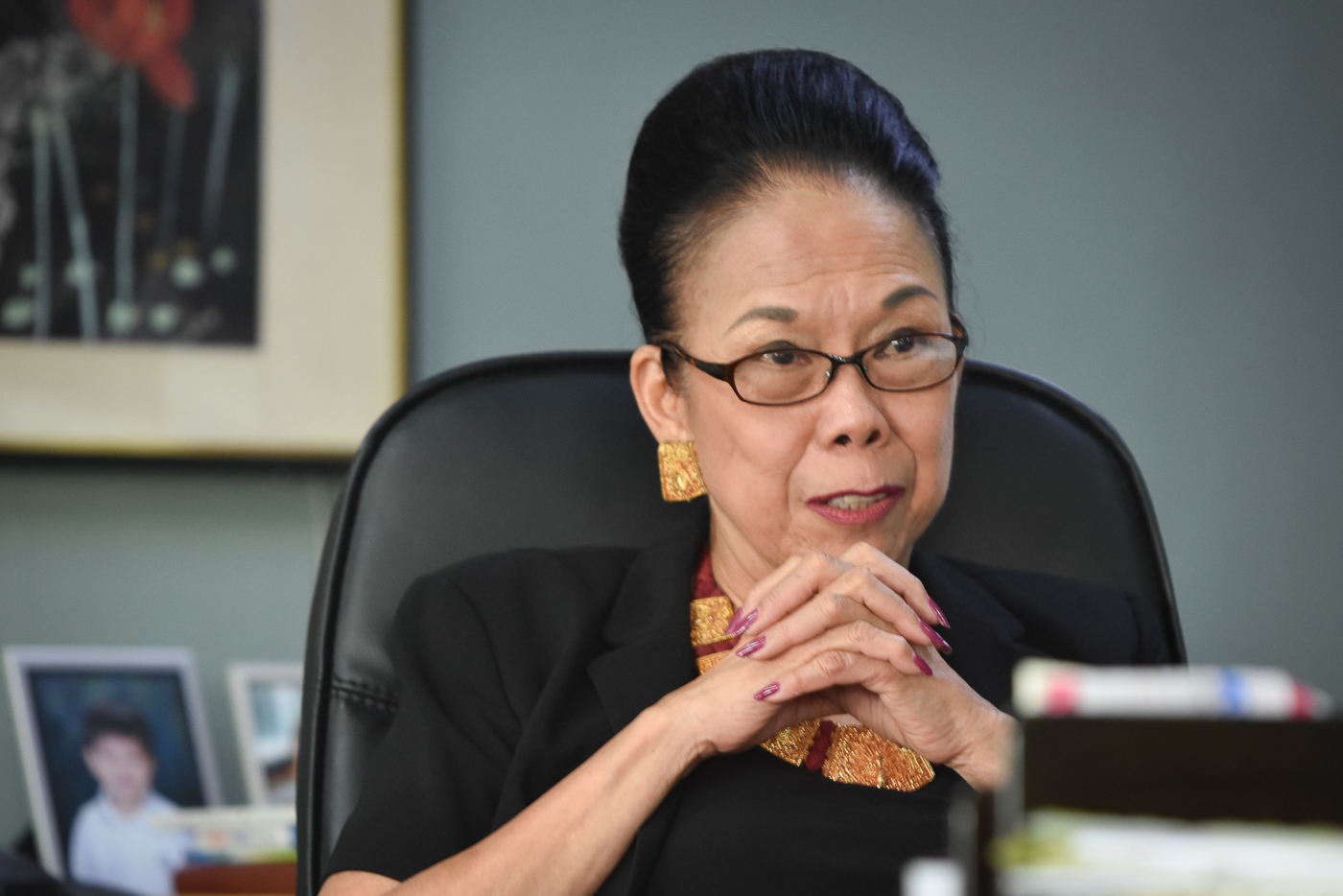 RESIGNED. Patricia Licuanan, appointed as CHED chairperson by ex-president Noynoy Aquino, resigns from her post. Photo by LeAnne Jazul/Rappler 