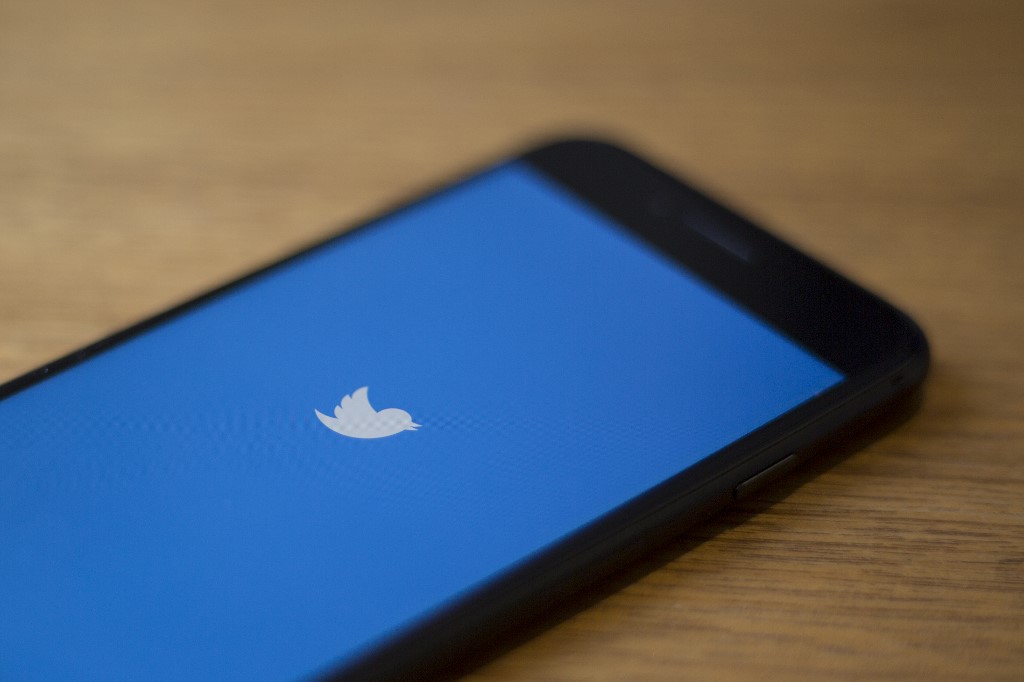 TWITTER. In this file photo taken on July 10, 2019 the Twitter logo is seen on a phone in in Washington, DC. Photo by Alastair Pike/AFP 