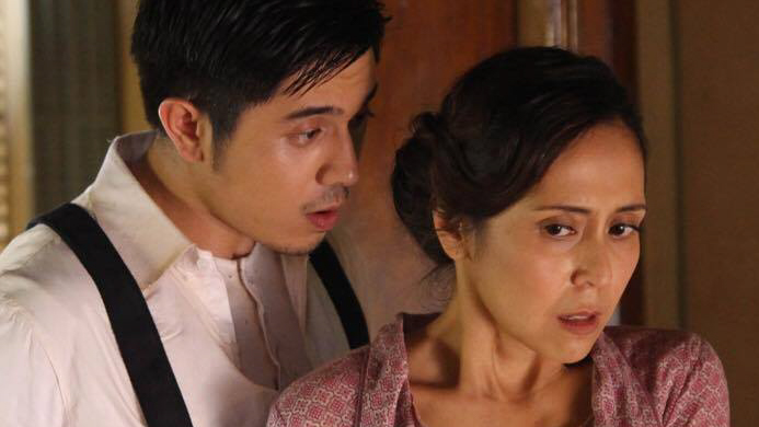 'ANG LARAWAN.' Handsome boarder Tony Javier (Paulo Avelino) tries to convince Paula (Rachel Alejandro) to sell her father's painting. Photo courtesy of Culturtain Musicat Productions  