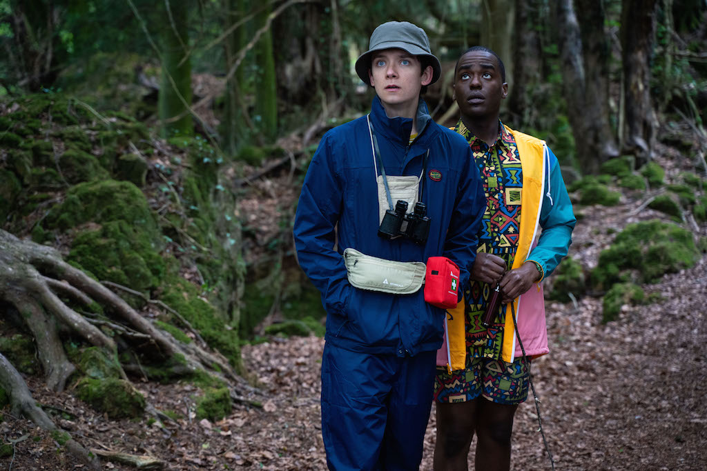 SEX EDUCATION. Asa Butterfield and Ncuti Gatwa are back as best friends Otis and Eric in the second season of the teen comedy-drama series. Photo courtesy of Netflix 