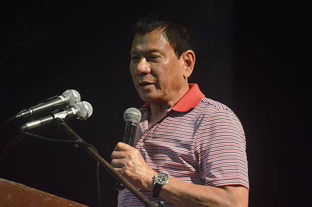 FOR PRESIDENT? Davao Mayor Rodrigo Duterte appears to be testing presidential waters. File photo by Gualberto Laput   