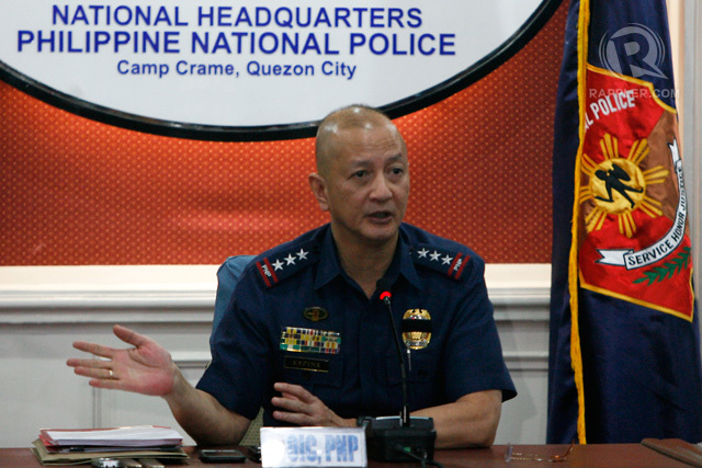 NEW POST. Philippine National Police (PNP) officer-in-charge Director General Leonardo Espina is set to become the PNP Deputy Chief for Administation (DCA). File photo by Ben Nabong/Rappler  