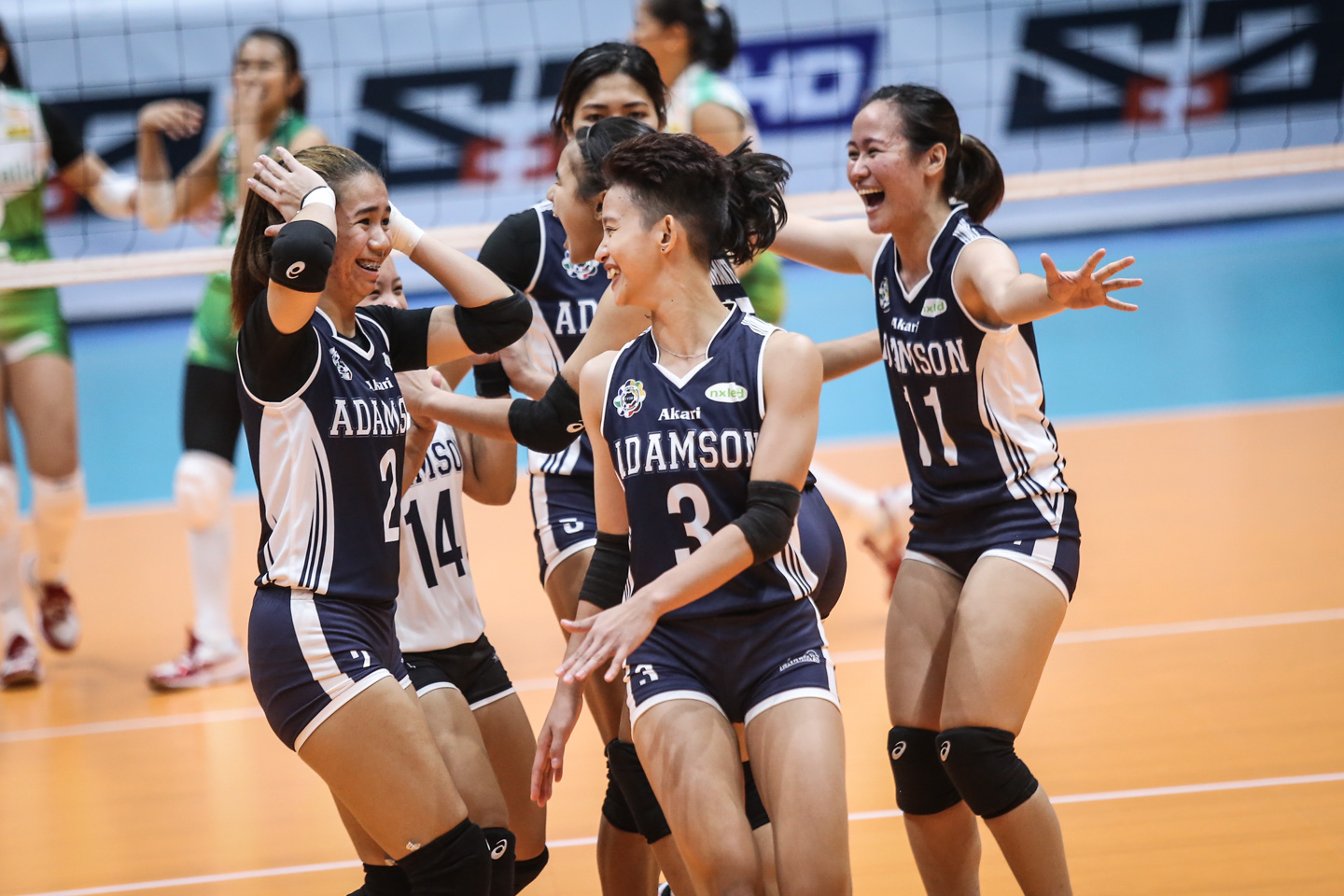 IMPROVED ADAMSON? The Adamson Lady Falcons enter their match against NU with a new coach at the helm. File photo by Josh Albelda/Rappler   