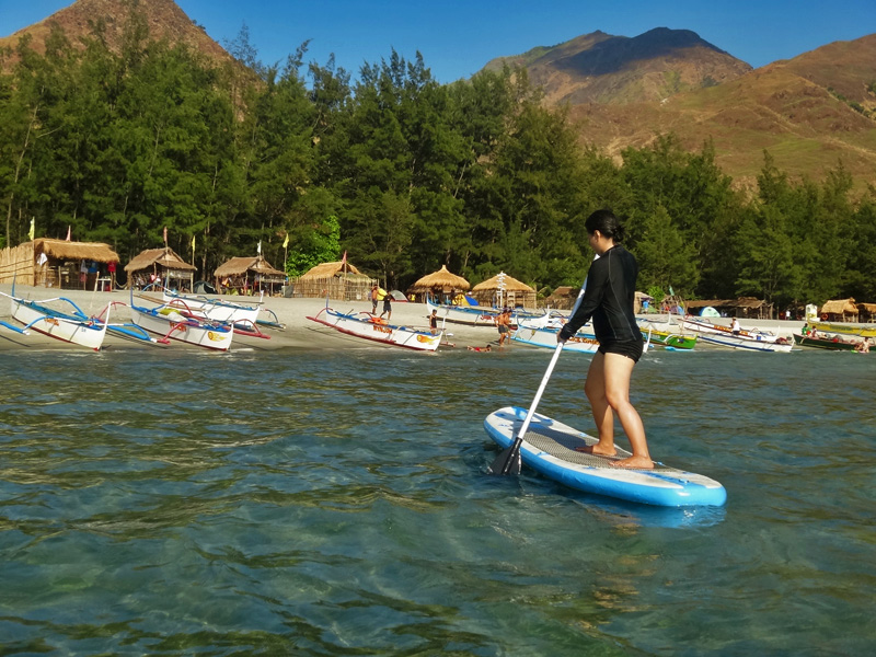 STAND-UP PADDLEBOARDING. Though this may look deceptively easier than surfing, it requires balance and coordination, too 