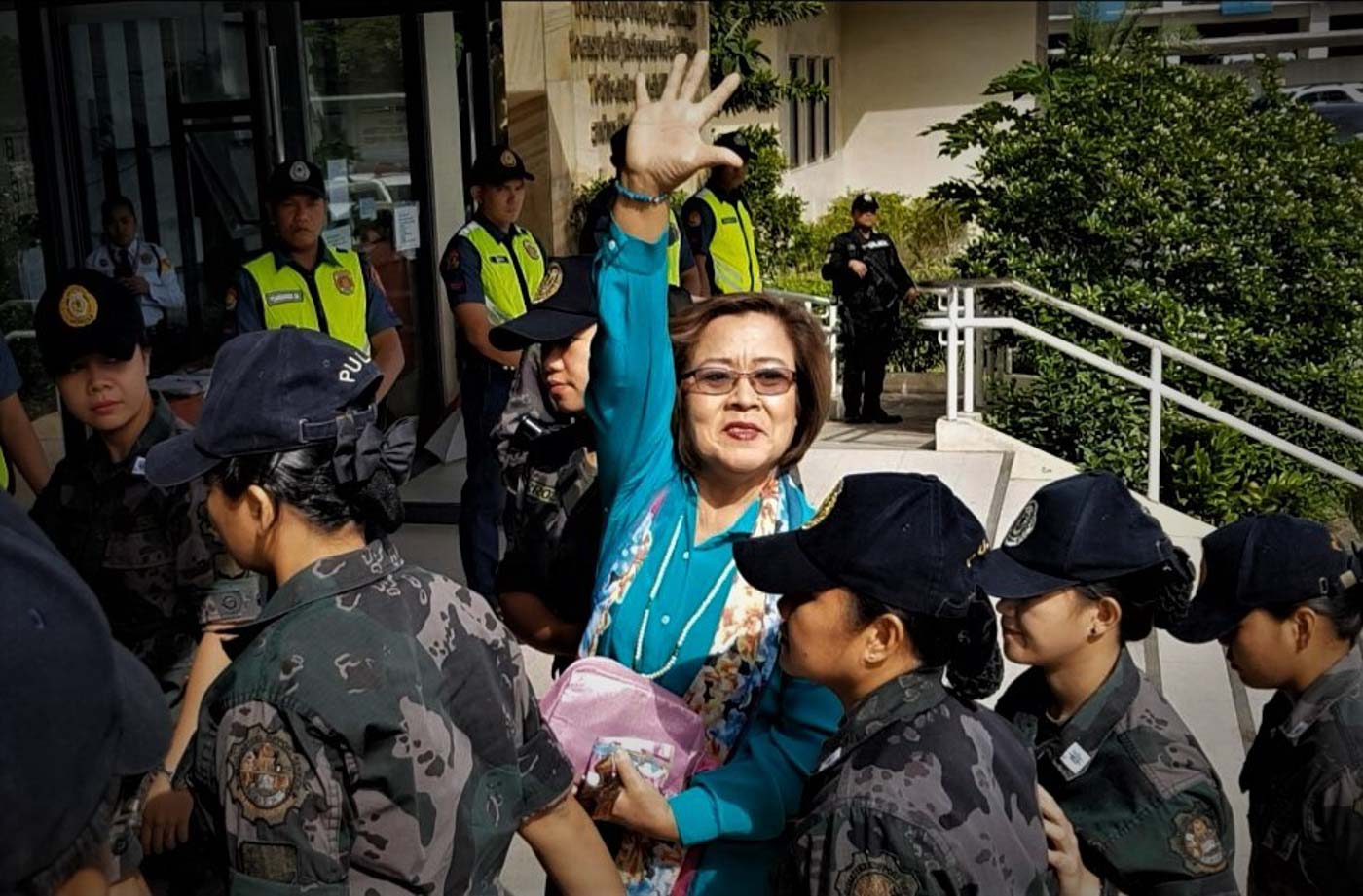 FURLOUGH. Opposition Senator Leila de Lima is given 8 hours to spend with her mother Norma who doctor says "is not expected to linger much longer." Photo by the office of Sen. Leila de Lima 