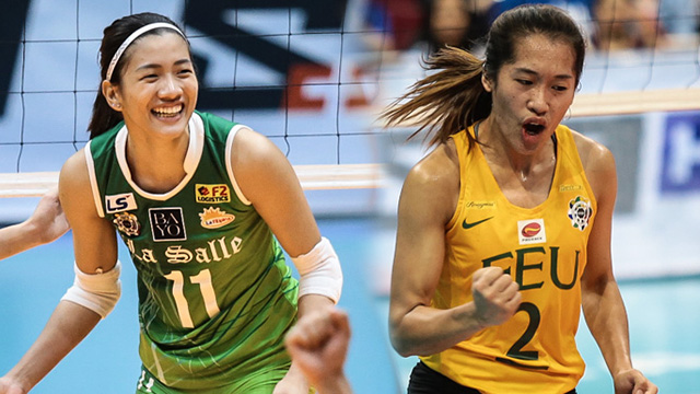 BEST SCORERS. Kim Dy (left) and Bernadeth Pons are leading their respective teams in scoring. Photos by Michael Gatpandan/Rappler (Dy) and Josh Albelda/Rappler (Pons) 