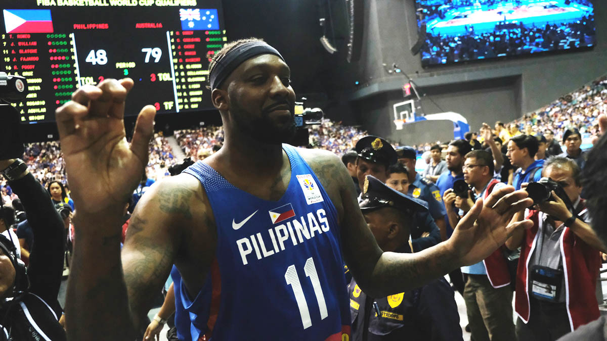 'BAD TURN'. Andray Blatche is still in shock with the way he reacted to protect Roger Pogoy in the brawl between Philippines and Australia. Photo byJosh Albelda/Rappler 