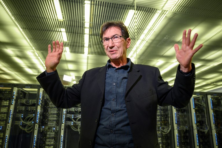 THE INTERNET. CERN computer scientist Francois Fluckiger gestures during a interview with AFP at the European Organisation for Nuclear Research on January 29, 2019, in Meyrin, near Geneva. Photo by Fabrice Coffrini/AFP 