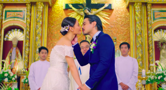 MAKING IT WORK. Joem Bascon and Lovi Poe stars as a couple, whose relationship is tested in 'The Annulment.' Screenshots from YouTube/Regal Entertainment Inc 