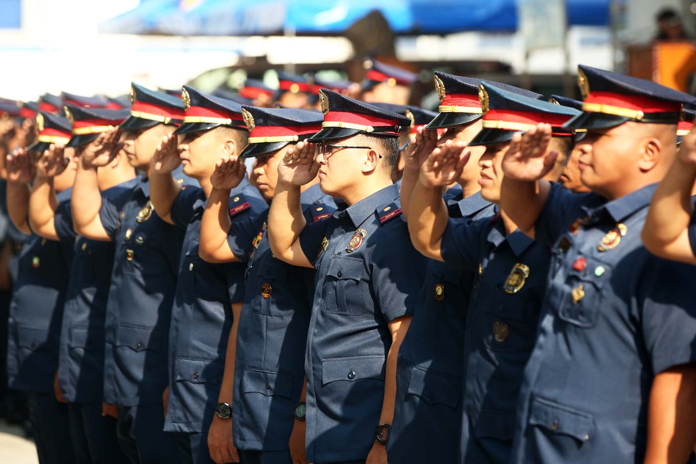 RULES APPLY. Police security details are not just bodyguards in uniform. File photo by Ben Nabong/Rappler 