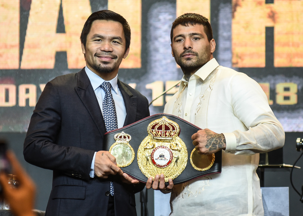 TALL ORDER. Lucas Matthysse has been vocal that he wants to retire Manny Pacquiao. File photo by Richard Esguerra/Rappler 
