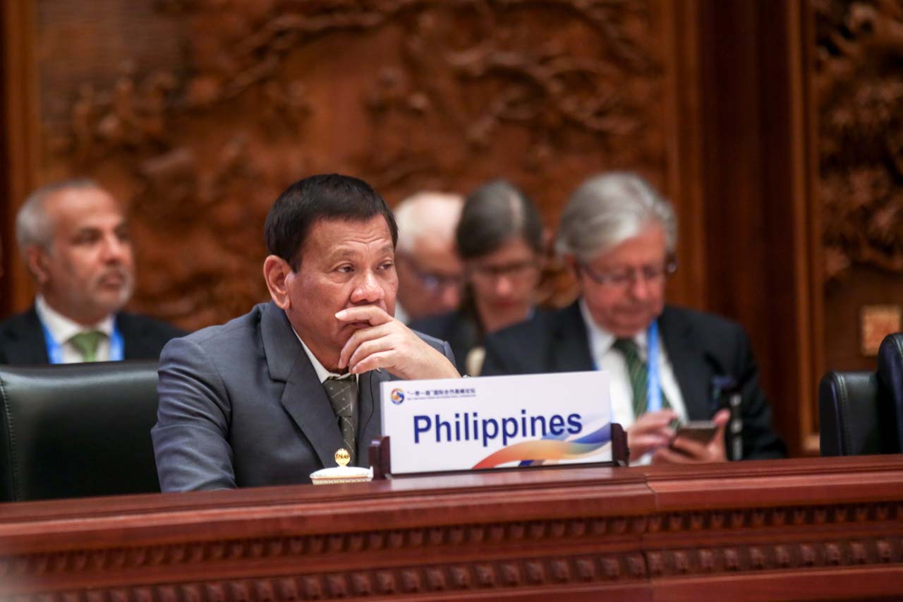 READY TO CONTRIBUTE. Philippine President Rodrigo Duterte participates in two leaders' roundtable summits during the Belt and Road Forum in Beijing, China. Malacañang photo 