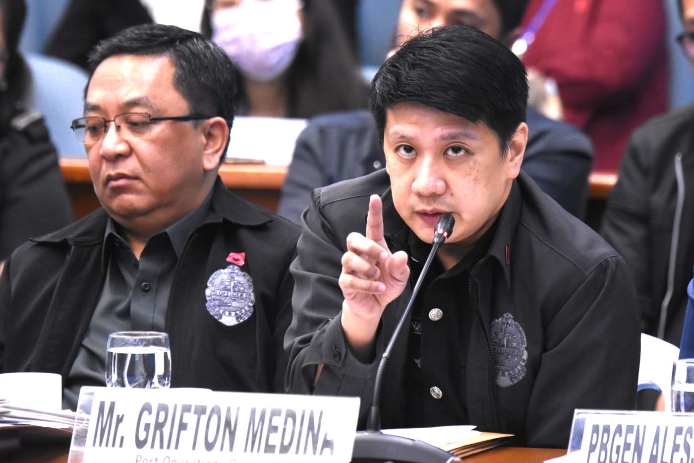 BUREAU OF IMMIGRATION. Mr. Grifton Medina, Port Operations Division of the Bureau of Immigration, at the senate inquiry on the sex trafficking connected to POGO operations in the country, February 17, 2020. Photo by Angie de Silva/Rappler 