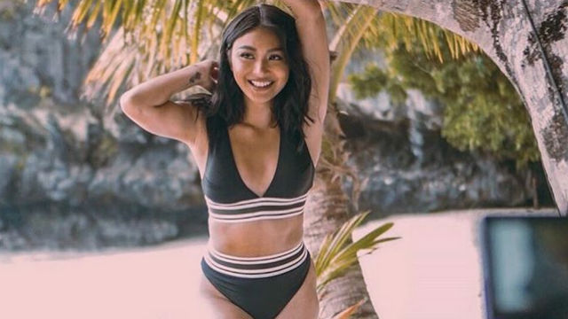 COLLABORATION. Nadine Lustre announces she's collaborated with H&M for a limited swimwear collection. Screenshot from Instagram/@nadine 