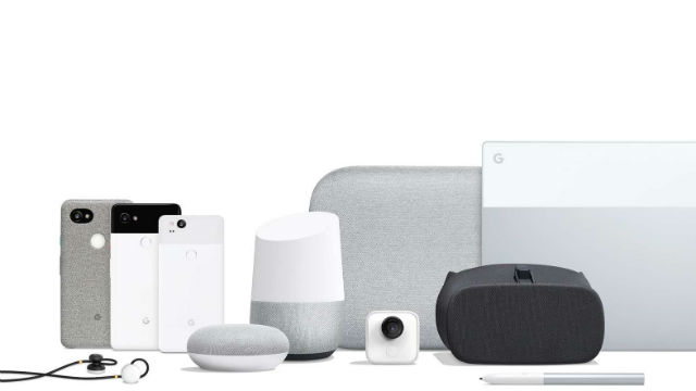 NEW TOYS. The search giant introduces its new products at its October event. Photo from Google 
