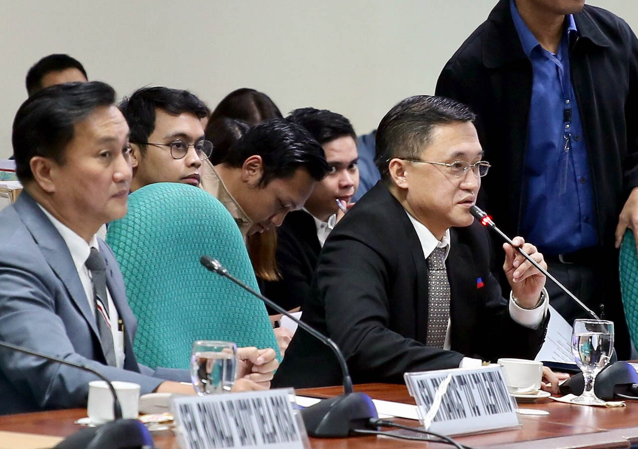 CHECKS AND BALANCES? Senator Bong Go presides over the budget hearing of the Office of the President on September 11, 2019. Photo by Angie de Silva/Rappler 