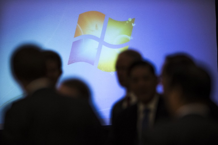 PRO-DIVERSITY. Microsoft is tying executive bonuses to diversity gains. Photo by Fred Dufour/AFP 