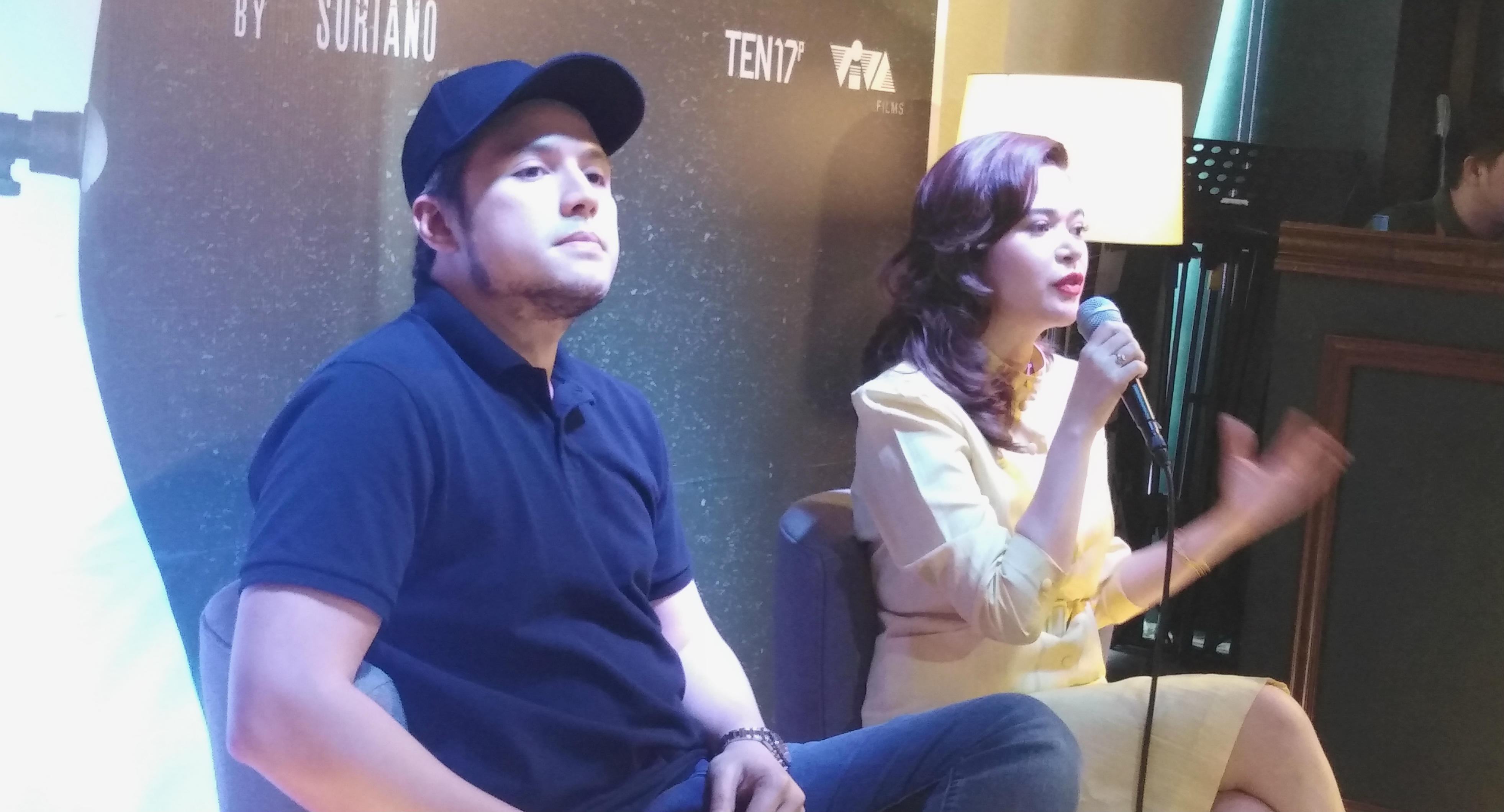 PRESSCON. Director Paul Soriano and actress Bela Padilla answer questions from the press con for the movie 'Mañanita.' Photo by Alexa Villano/Rappler 