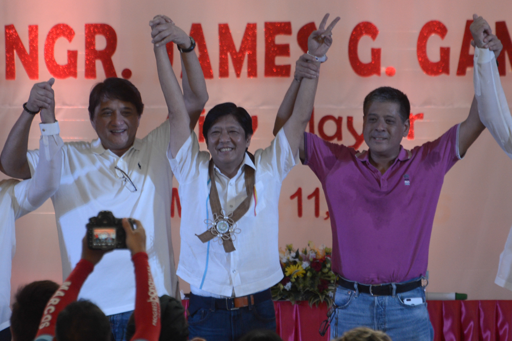 Vice Presidential candidate Ferdinand 'Bongbong' Marcos during his election campaign in Davao City. Photo by Jasmin Dulay/Rappler 