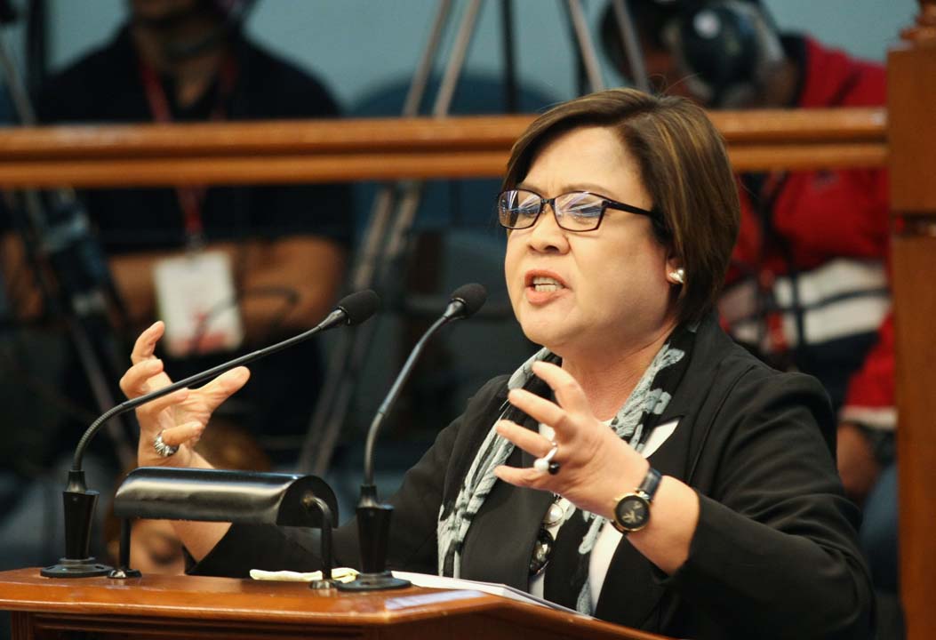 SEEKING CHARGES. For minority lawmakers, the House committee on justice should have recommended the filing of criminal charges against Senator Leila de Lima. Photo by Jasmin Dulay/Rappler  