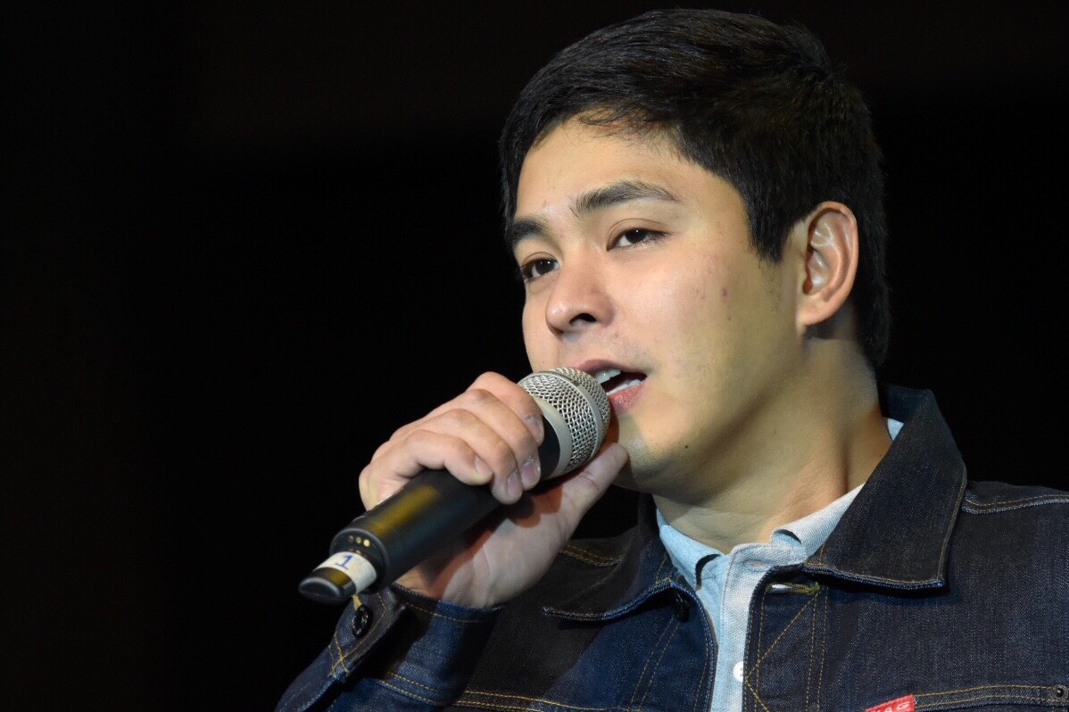 SPEAKING UP. Coco Martin addresses the issues against him by a person he did not named. File photo by Angie de Silva/Rappler  