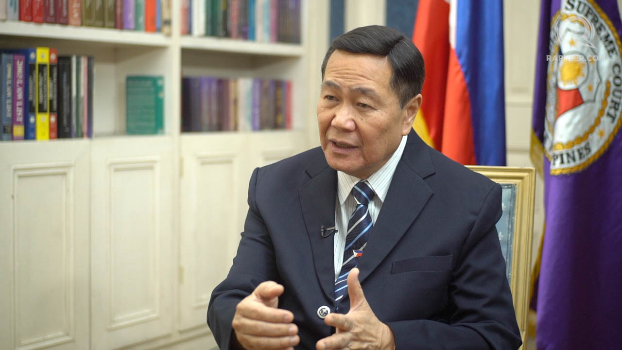 END OF AN ERA. Retiring Supreme Court Senior Associate Justice Antonio Carpio sits down with Rappler's Marites Vitug to talk about independence in the judiciary and his West Philippine Sea advocacy. Rappler Screenshot 