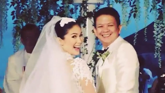 HUSBAND AND WIFE. Congratulations! Screengrab from Instagram/@solennheussaff 
