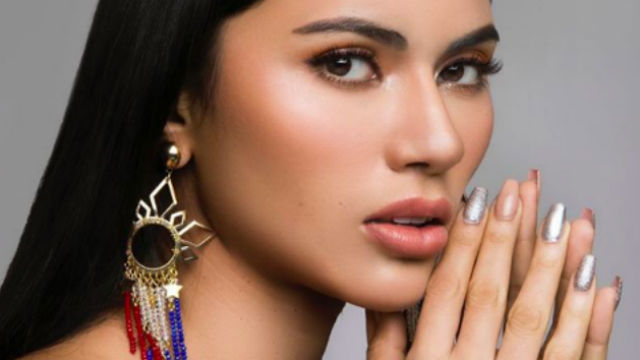 WATAWAT. Miss Universe Philippines 2019 Gazini Ganados's earrings are made by designer Kathryn Fanlo. Photo by Nina Eilisa/Miss Universe Philippines  