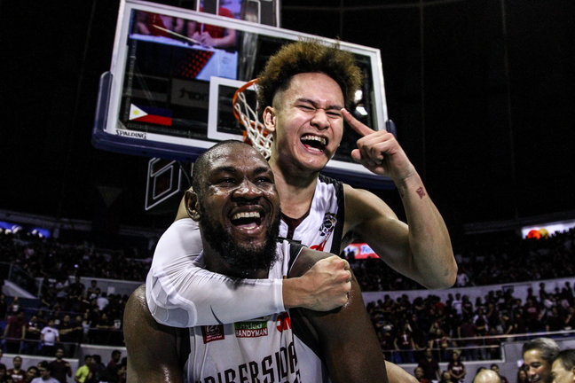 GOING UP. Bright Akhuetie and Juan Gomez De Liaño lead the Maroons’ incredible rise. Photo release 