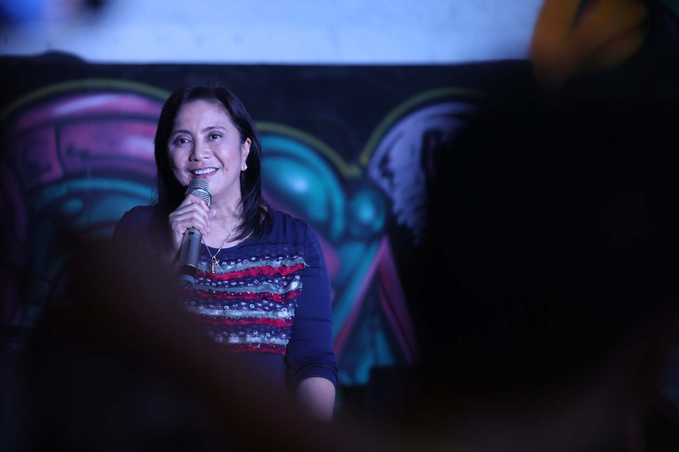NON-ISSUE. Vice President Leni Robredo is not provoked by DFA Secretary Teddyboy Locsin calling her stupid. File photo by Charlie Villegas/OVP 