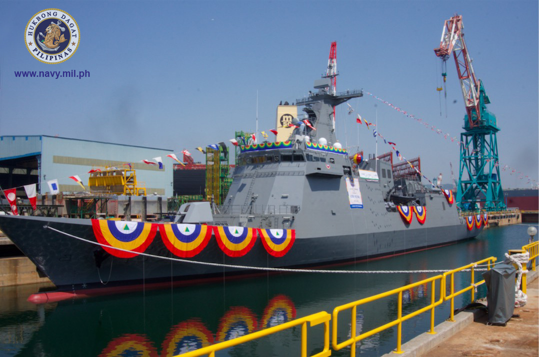BRP JOSE RIZAL. The Philippine Navy's most capable warship BRP Jose Rizal is launched. Photo from the Philippine Navy  