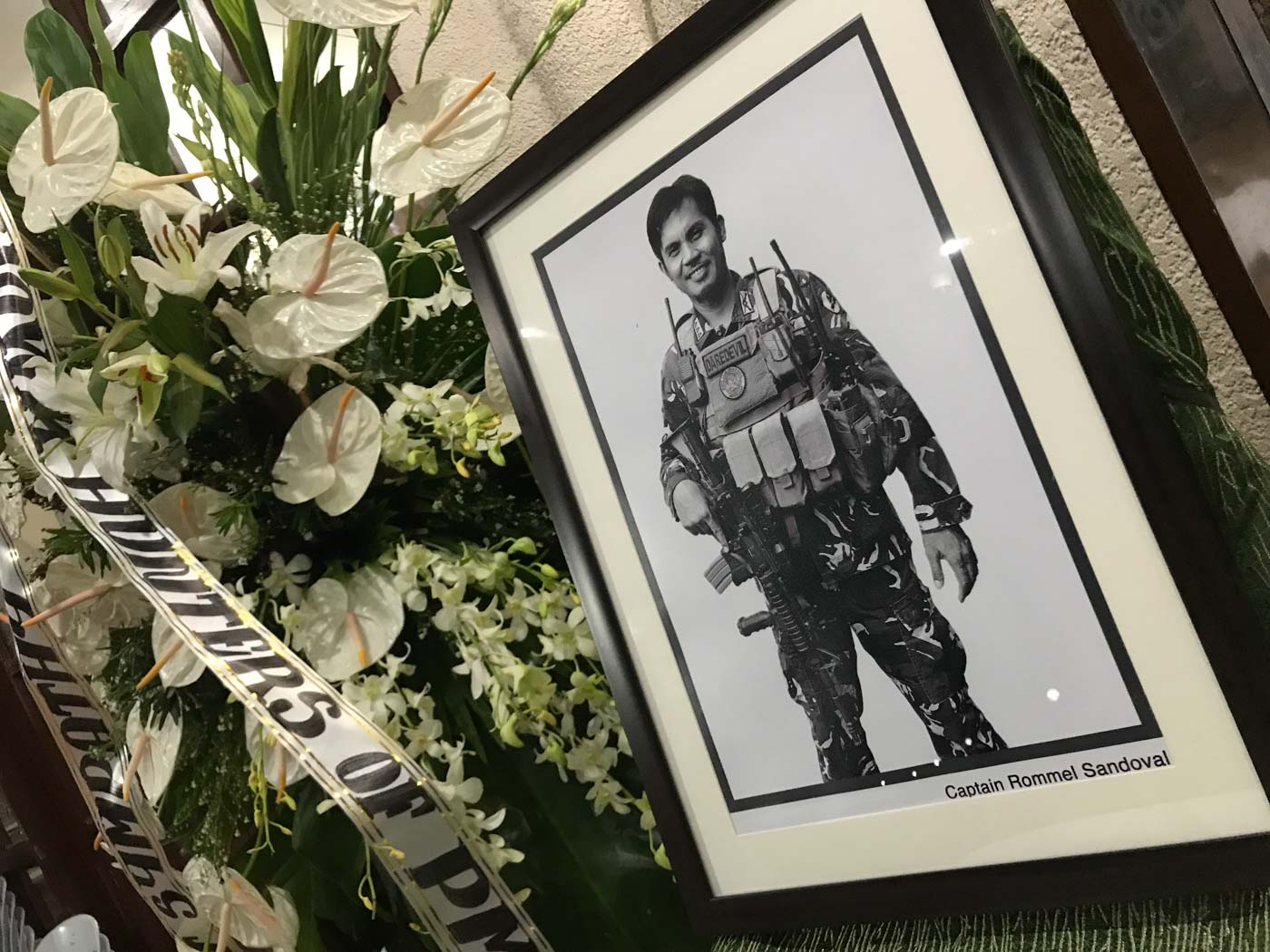 'DAREDEVIL.' Captain Rommel Sandoval's courage was 'above and beyond the call of duty,' his superiors say. Photo by Franz Lopez/Rappler  