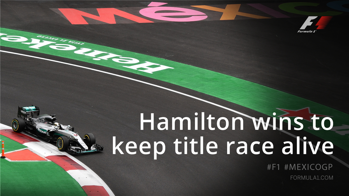 Pembalap tim Mercedes, Lewis Hamilton, menjuarai Grand Prix Formula 1 Meksiko pada 30 Oktober 2016. Foto dari f1.com 