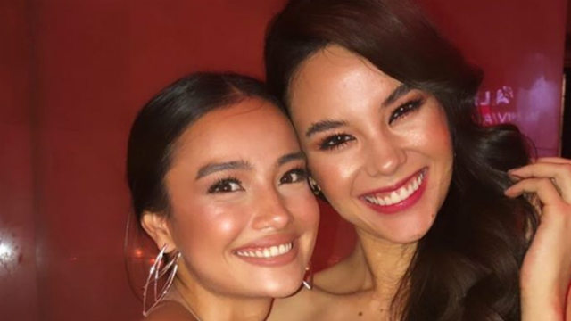 SUPERMODEL MEETS MISS U. Kelsey Merritt and Miss Universe 2018 Catriona Gray meet up during the amfAR event in New York, as Fashion Week starts in the city. Screenshot from Instagram/@catriona_gray  