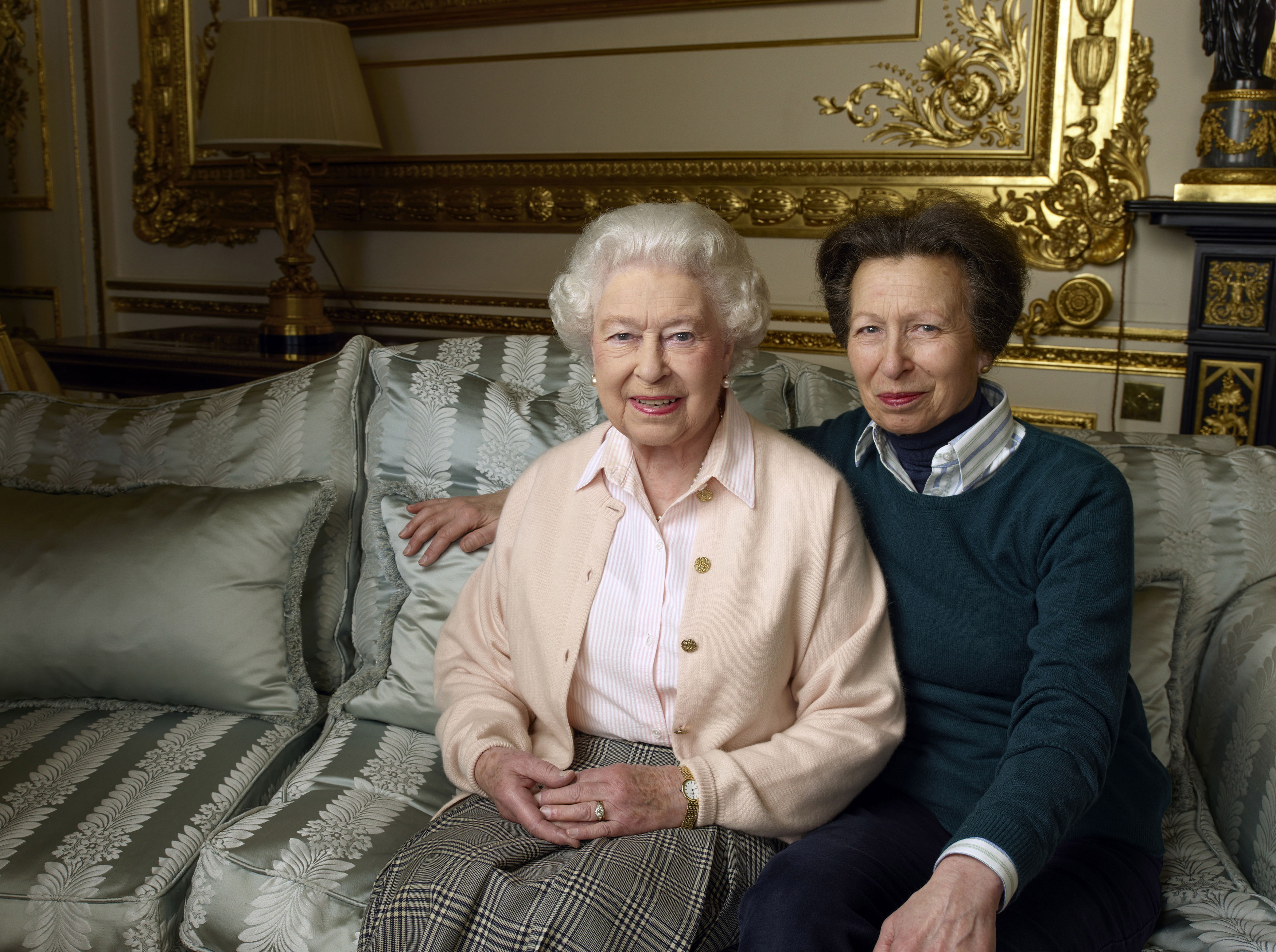 THE QUEEN AND THE PRINCESS ROYAL. Queen Elizabeth II is pictured with her daughter, Anne, the Princess Royal, in the White Drawing Room at Windsor Castle. Photo from EPA/©2016 Annie Leibovitz/Handout UK and Ireland  