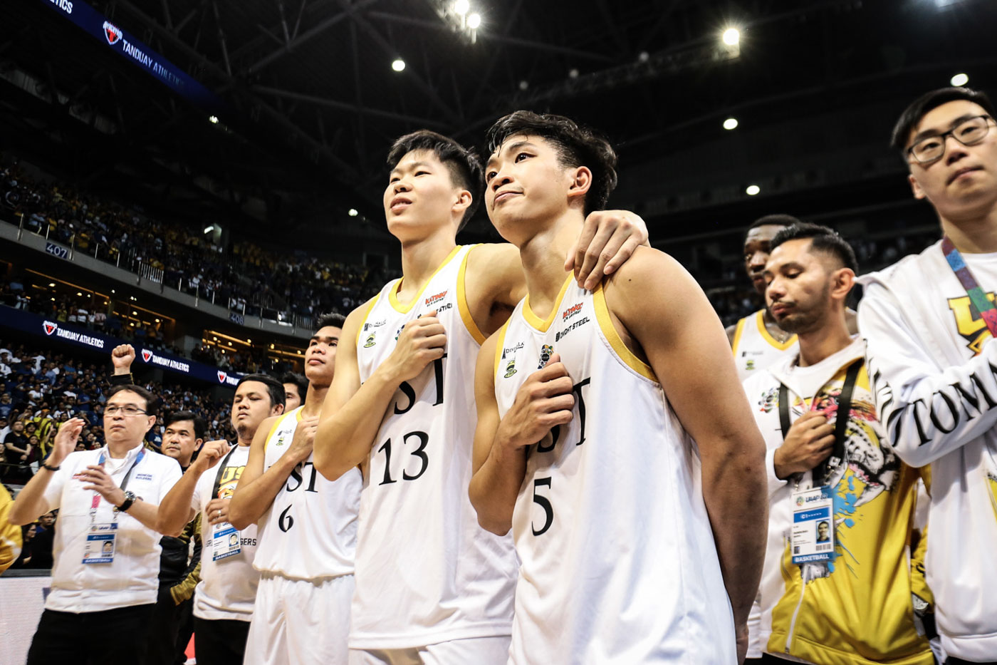 LEGACY. Clutch performer Renzo Subido (right) leaves a mark in his final season with the UST Growling Tigers. Photo by Josh Albelda/Rappler  