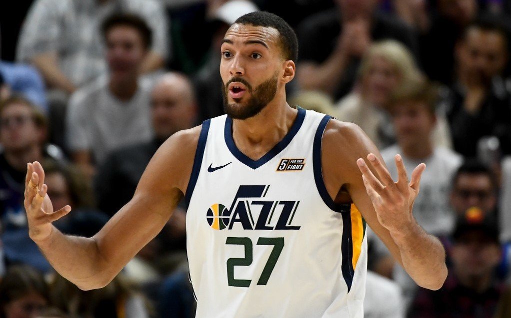 PATIENT ZERO. Utah Jazz star Rudy Gobert was the first NBA player to test positive for COVID-19 last March. Photo by Alex Goodlett/Getty Images/AFP 