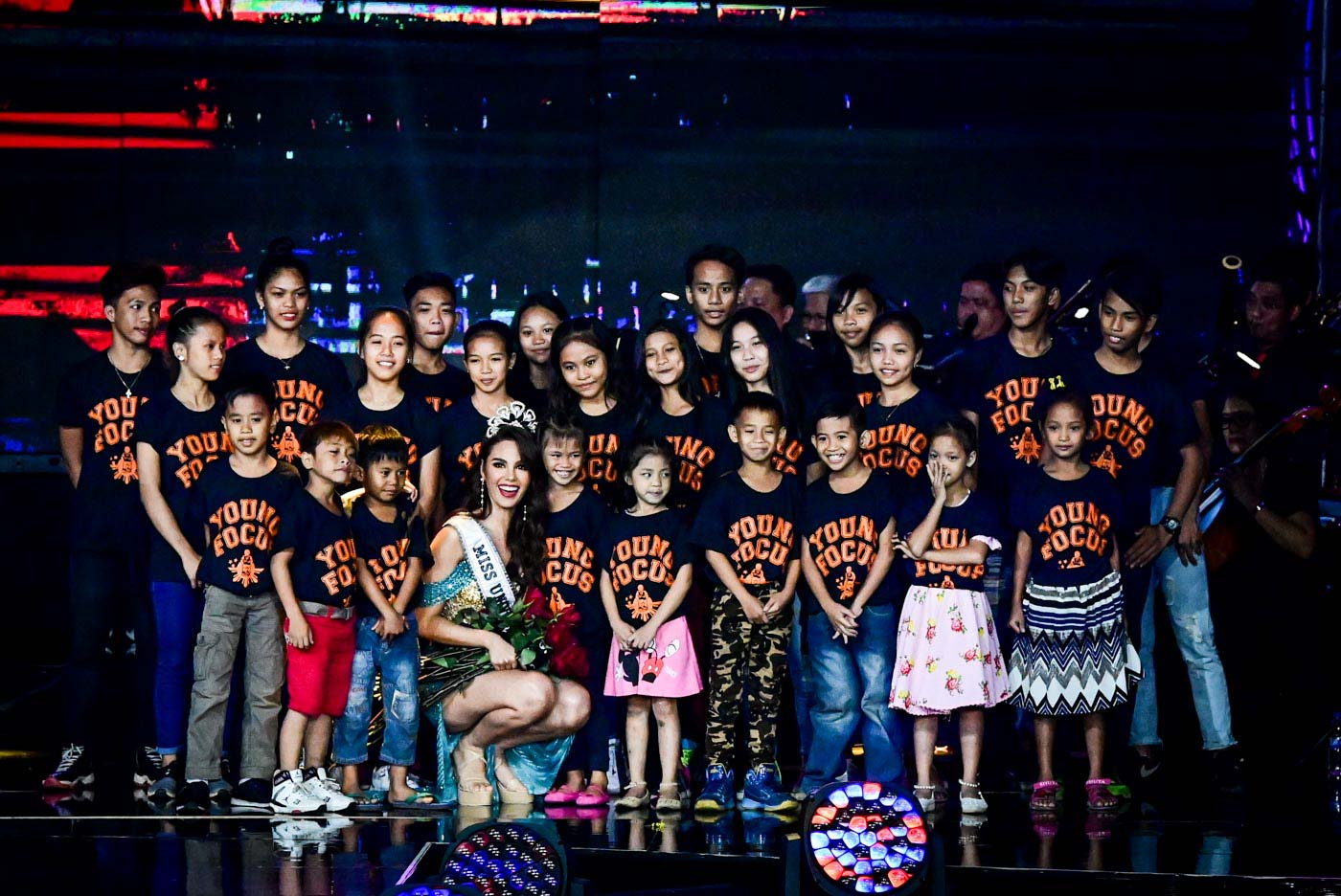 MOTIVATOR. Catriona's inspiration for Miss Universe, the kids of Young Focus Philippines. 
