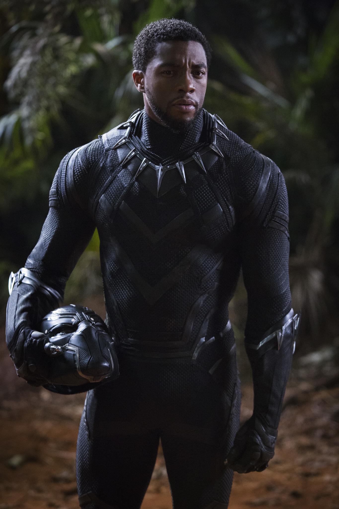 T'CHALLA. T'Challa (Chadwick Boseman) faces challenges not just with his rivalry with Erik but also the issues his people are going through. 