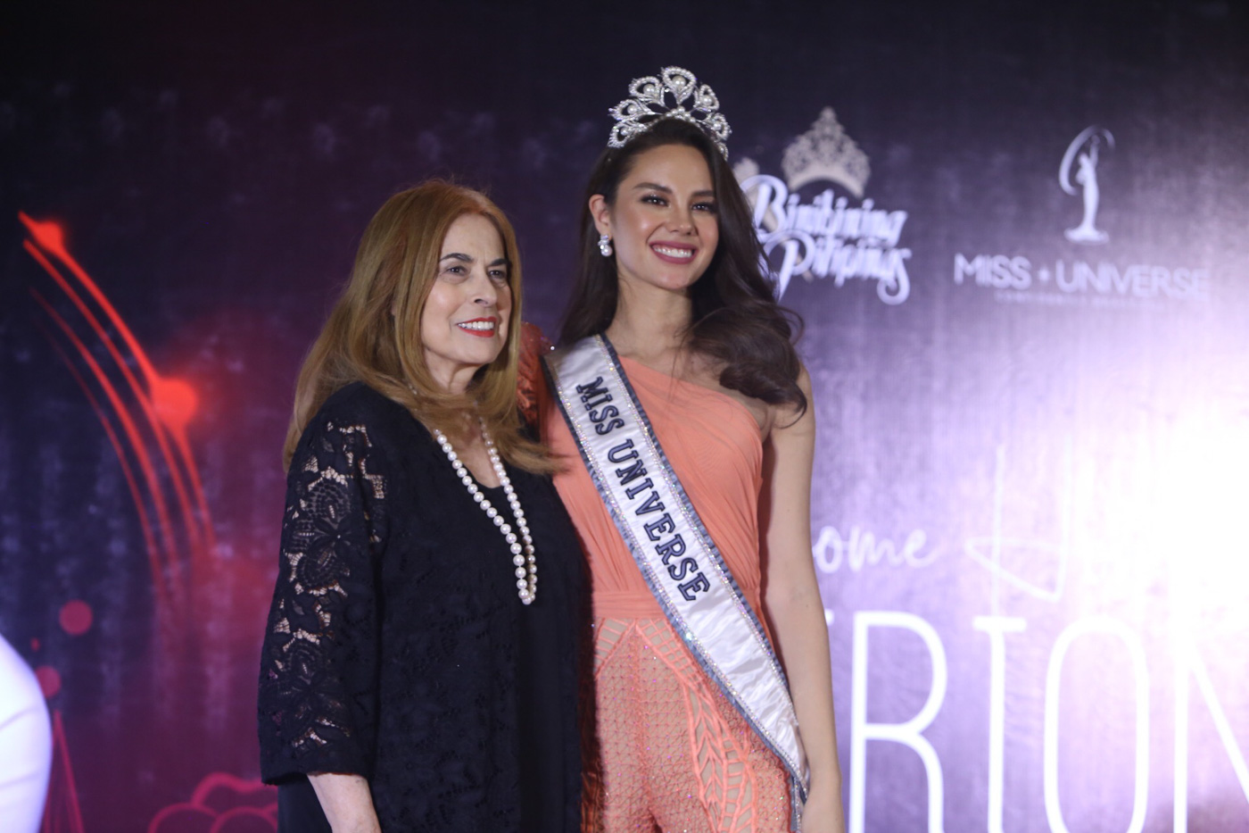 STILL BPCI. The Miss Universe Organization confirms that the Miss Universe Philippines franchise remains with Bb Pilipinas. Photo show Catriona Gray during her homecoming press conference with BPCi chairperson Stella Araneta. Photo by Jory Rivera  