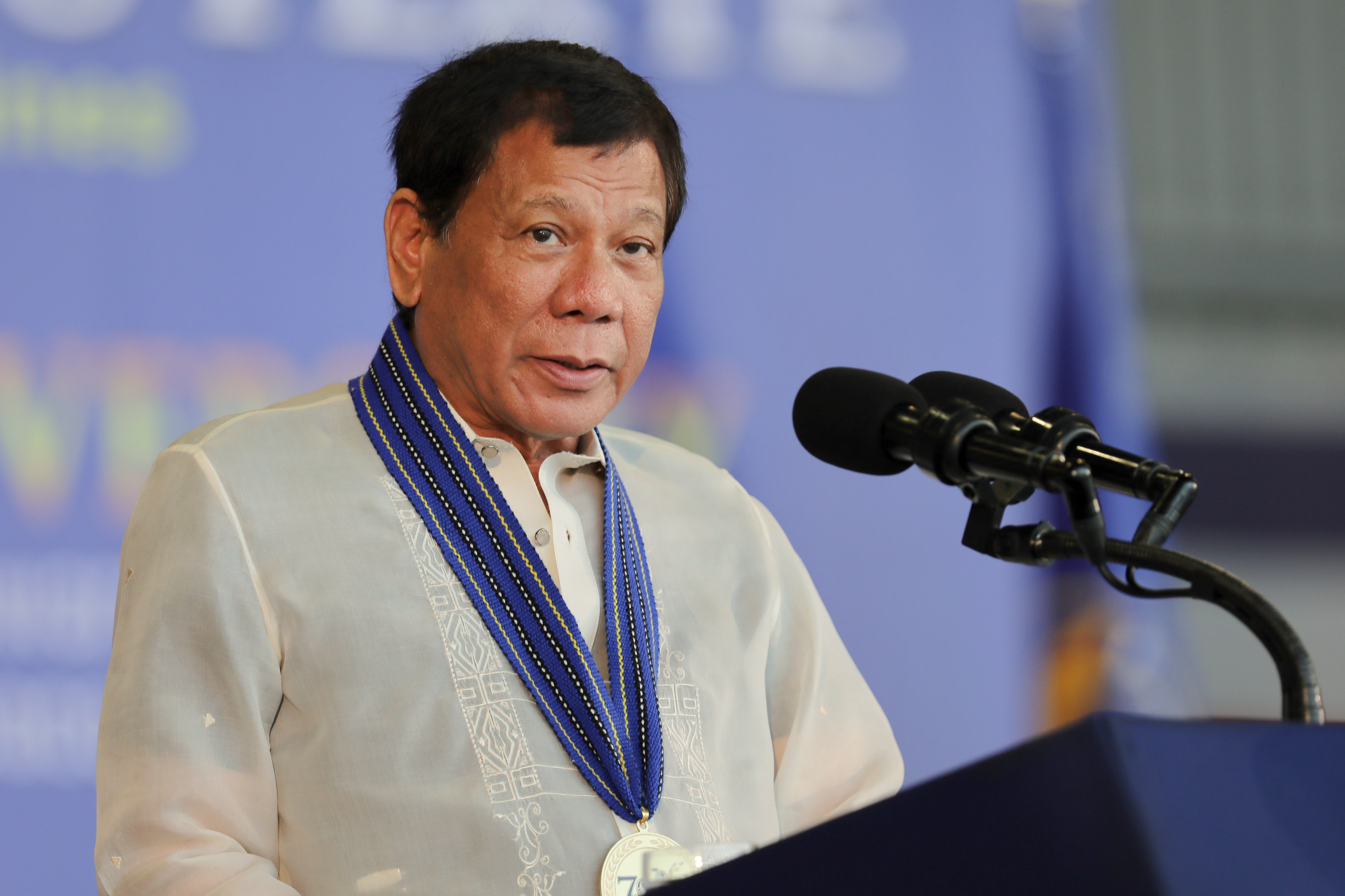 CLAIMS. President Duterte claims Rappler is owned by foreigners. File photo from Malacañang 