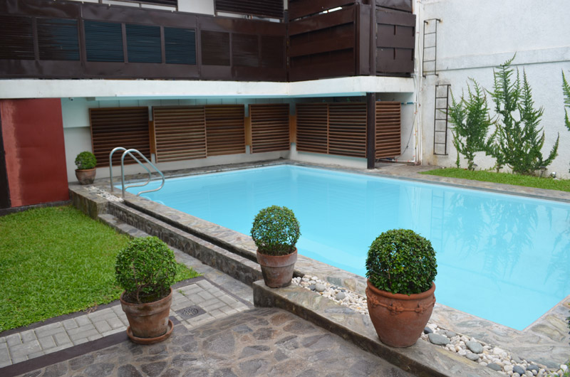 RELAXATION IN THE CITY: Some bed and breakfasts like The Purple Tree in Parañaque City  offer not only a home away from home, but also a resort-type atmosphere, with a pool to take a dip in. Photo courtesy of The Purple Tree Bed & Breakfast