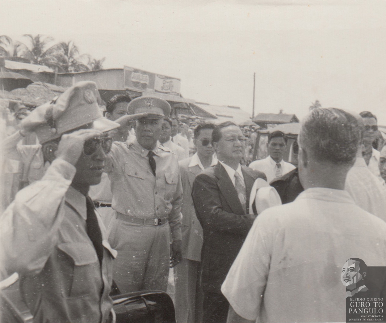President Elpidio Quirino, responsible for accepting thousands of White Russians into the Philippines, visited the camp in Tubabao on October 28, 1949. When he was there, he noticed a barbed-wire fence surrounding the camp and immediately ordered to have it taken down. This, to the refugees, was a noble act of kindness, one that made them feel they were not in a refugee camp but that they were trustworthy and peace-loving people who belonged to society. Photo by Nikolai Hidchenko 