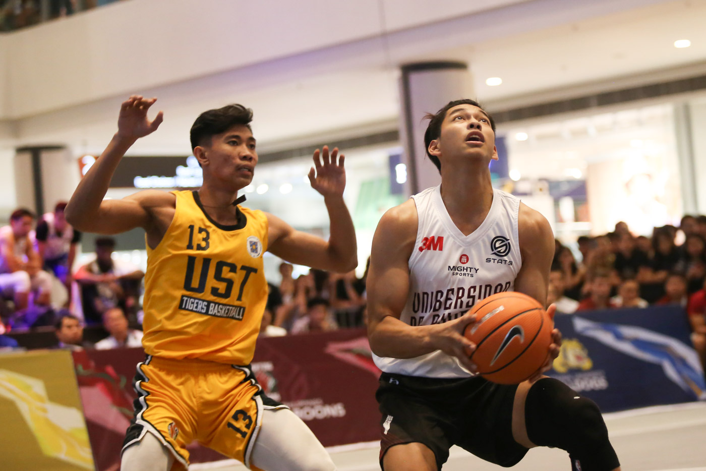 SOLID START. Ricci Rivero (right) and the UP Maroons open their 3x3 campaign with a 3-1 record. Photo by Josh Albelda/Rappler  
