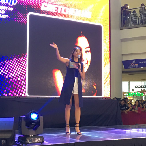 As a TV and events host, Gretchen taps into the confidence and discipline she honed in sports. Photo courtesy of Gretchen Ho  