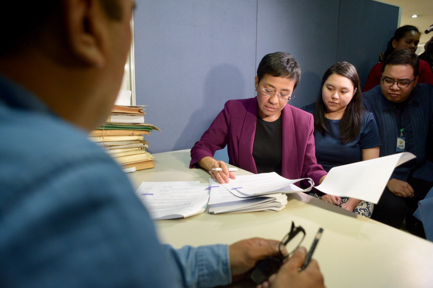 RAPPLER CEO. Rappler CEO Maria Ressa appears before the Department of Justice on April 24, 2018. Photo by LeAnne Jazul/Rappler 