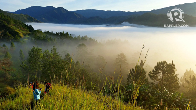 SEA OF CLOUDS. Provincial Tree Park's trail in Malaybalay, Bukidnon usually takes a trek of around 30 minutes to an hour and is occasionally surrounded by clouds. Photo by Earl Bolivar  