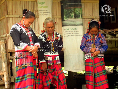 LIVING TRADITION. Blaan elders praying and chanting during a cultural interaction with visitors. 