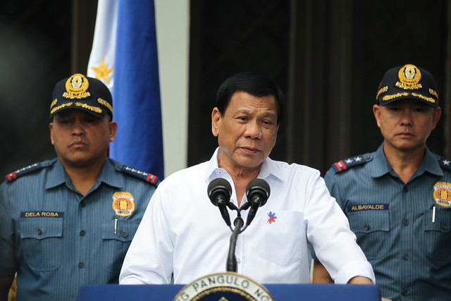 WAR ON DRUGS. President Rodrigo Duterte remains under fire for his war on drugs that has killed thousands in the Philippines. Malacañang file photo 